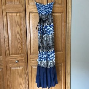 Strapless Maxi Dress with belt